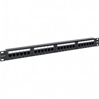 Патч-панель EKF TERACOM 19'' Cat.5E 1U неэкранированная UTP 24 порта RJ-45 110 IDC с органайзером