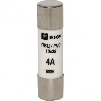 Плавкая вставка цилиндрическая EKF PROXIMA ПВЦ (10х38) 4А