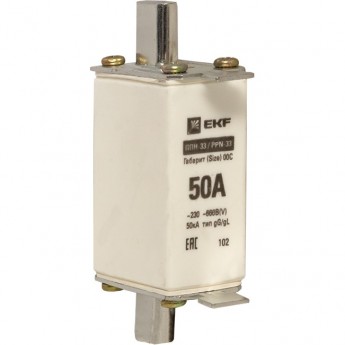Плавкая вставка EKF PROxima ППН-33 160/ 50А габарит 00
