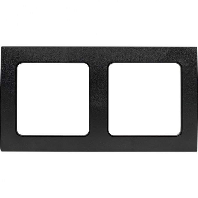 Рамка 2-местная EKF PROXIMA СТОГКОЛЬМ черная EXM-G-303-30