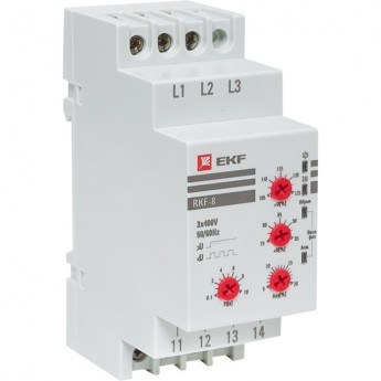 Реле контроля фаз многофункциональное EKF PROXIMA RKF-8 Реле контроля фаз многофункциональное EKF PROXIMA RKF-8