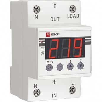 Реле напряжения с дисплеем EKF PROXIMA MRV 40A Реле напряжения с дисплеем EKF PROXIMA MRV 40A