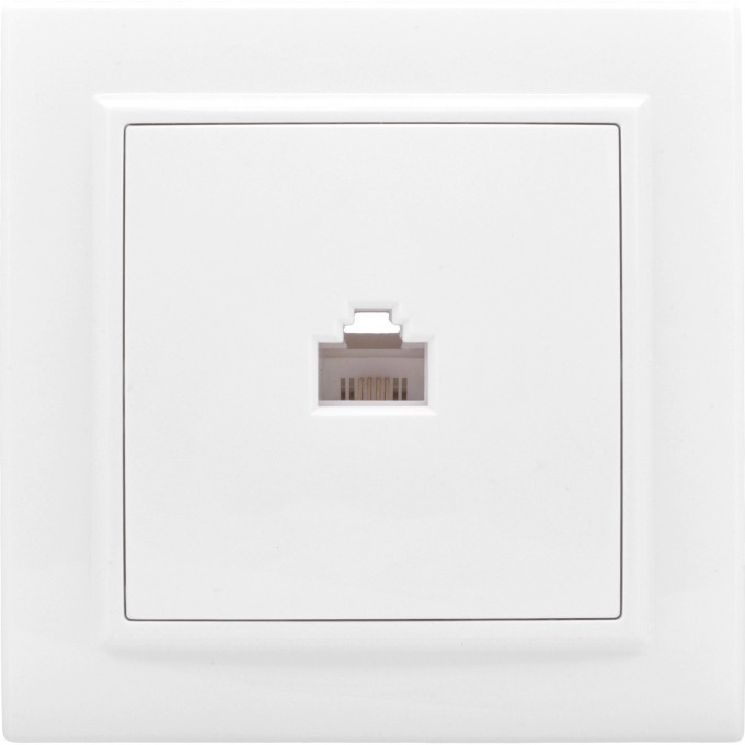 Розетка RJ-45 1-мест. EKF BASIC МИНСК СП белая ERK01-035-10