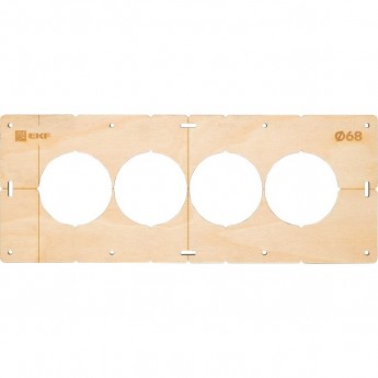 Шаблон для подрозетников c 4 отв. EKF EXPERT диаметр 68 мм