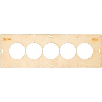 Шаблон для подрозетников c 5 отв. EKF EXPERT диаметр 68 мм